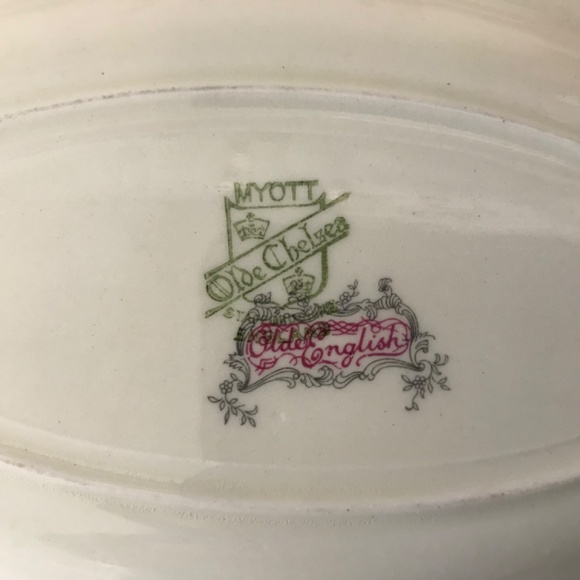 Vintage Rare Myott Staffordshire Olde Chelsea - Olde English Oval Dish - Picture 3 of 3